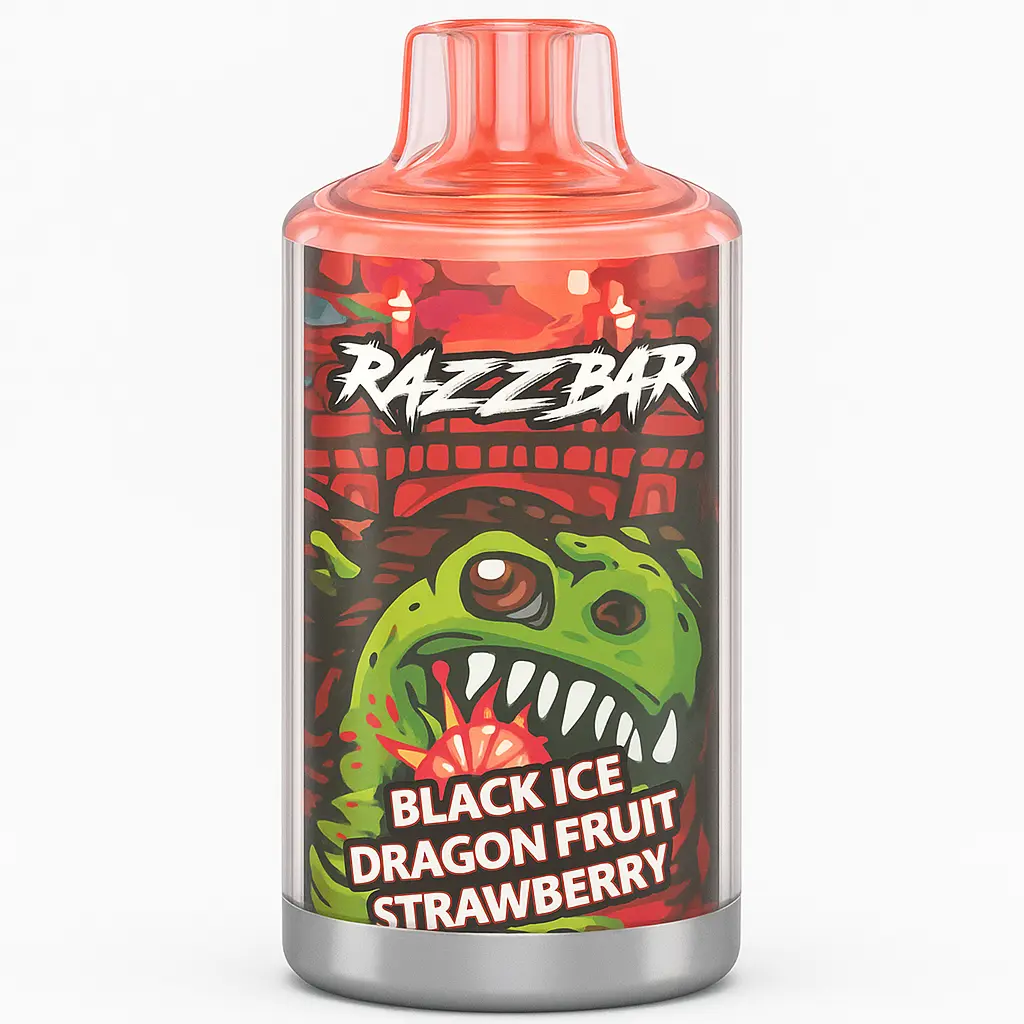 Razz bar 60K - Black ice Dragon Fruit Strawberry